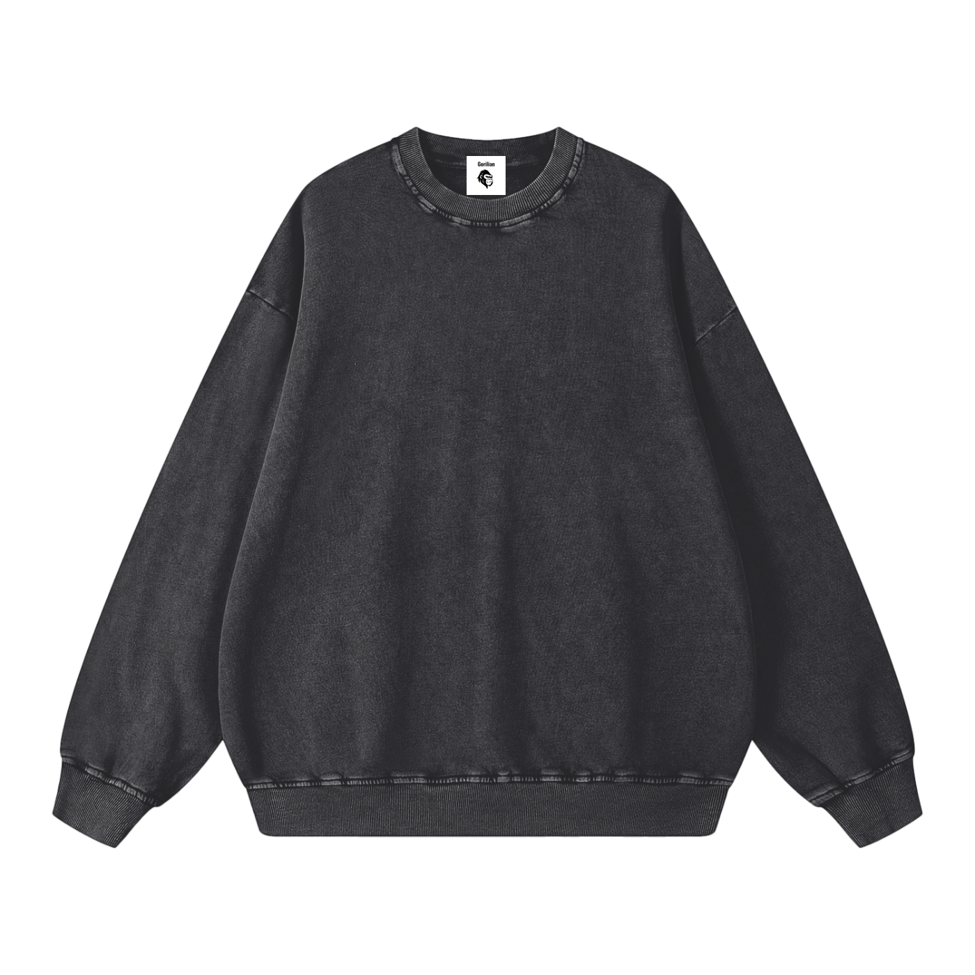 Snow Washed Oversized Sweatshirt - Gorilian