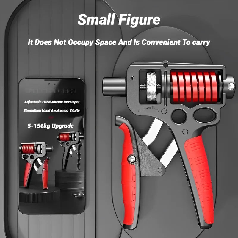 5-165Kg Adjustable Heavy Hand Grip Exercise Strengthener Gripper Finger Expander Arm Wrist Forearm Trainers Fitness Steel Spring