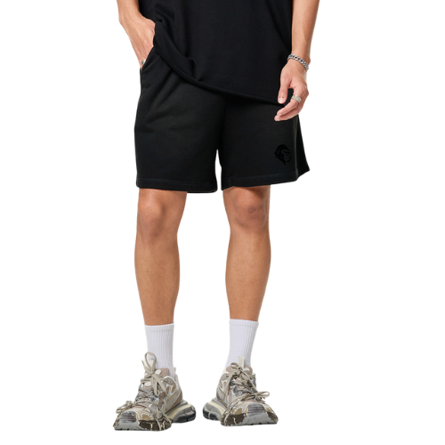 Sun Fade Raw Edge Cotton Shorts - Gorilian