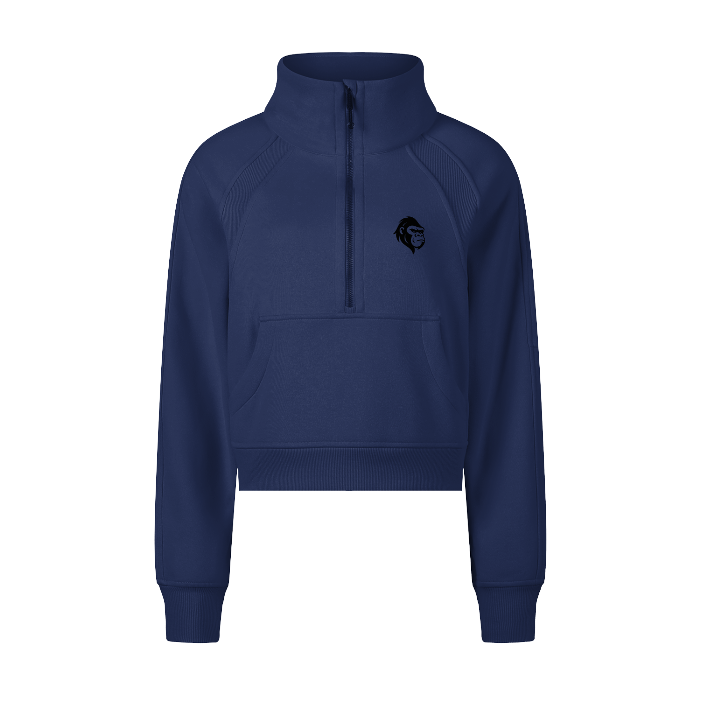 Cropped Half-Zip Sweatshirt - Gorilian