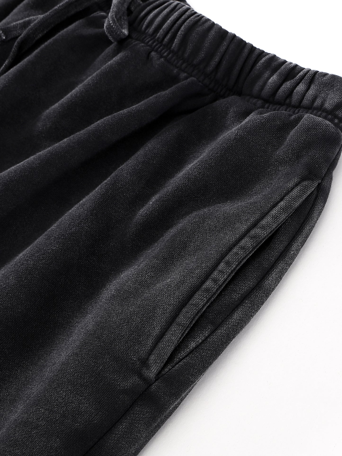 Snow Washed Raw Hem Shorts - Gorilian