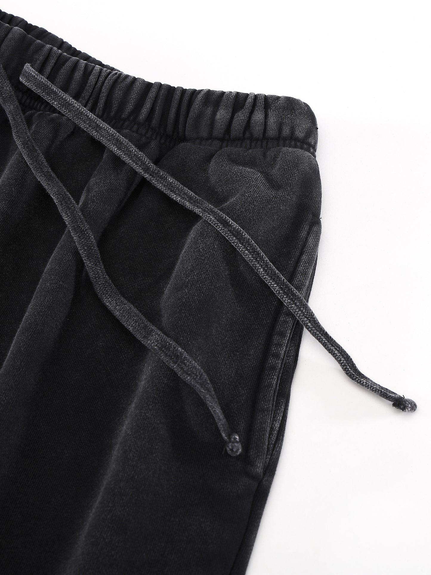 Snow Washed Raw Hem Shorts - Gorilian