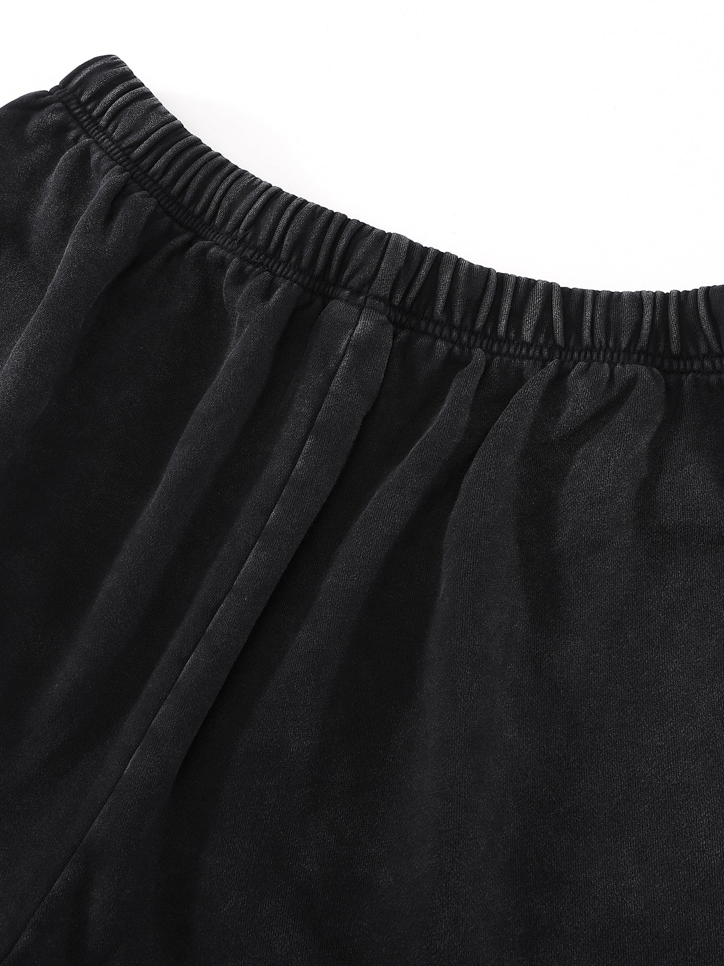 Snow Washed Raw Hem Shorts - Gorilian