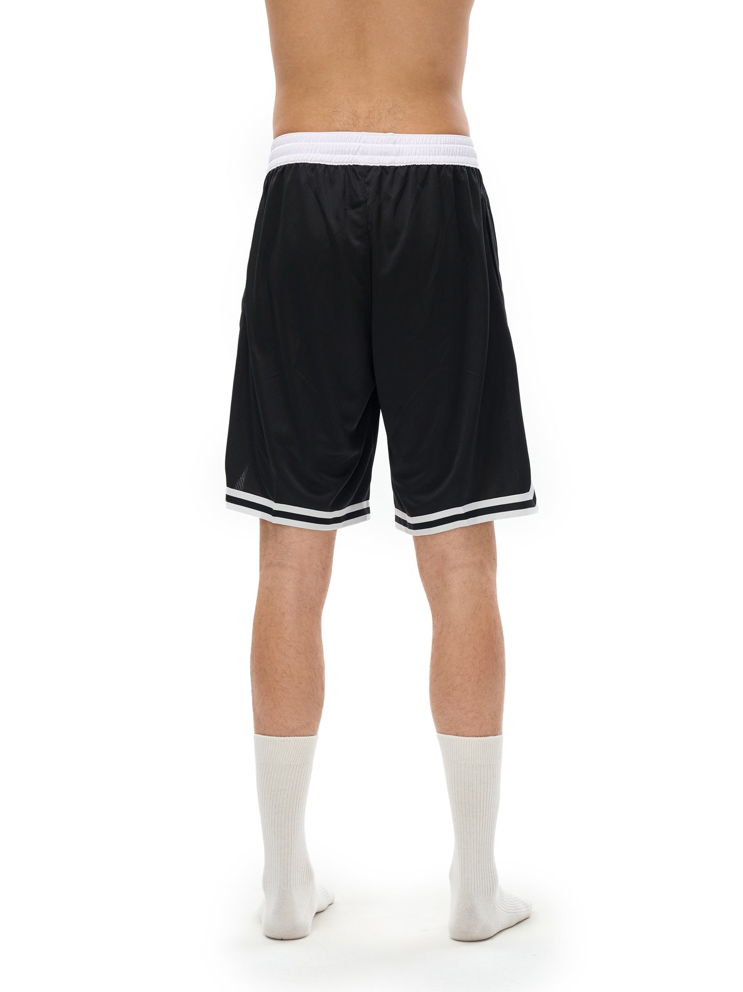 Classic Stripe Trim Basketball Shorts - Gorilian
