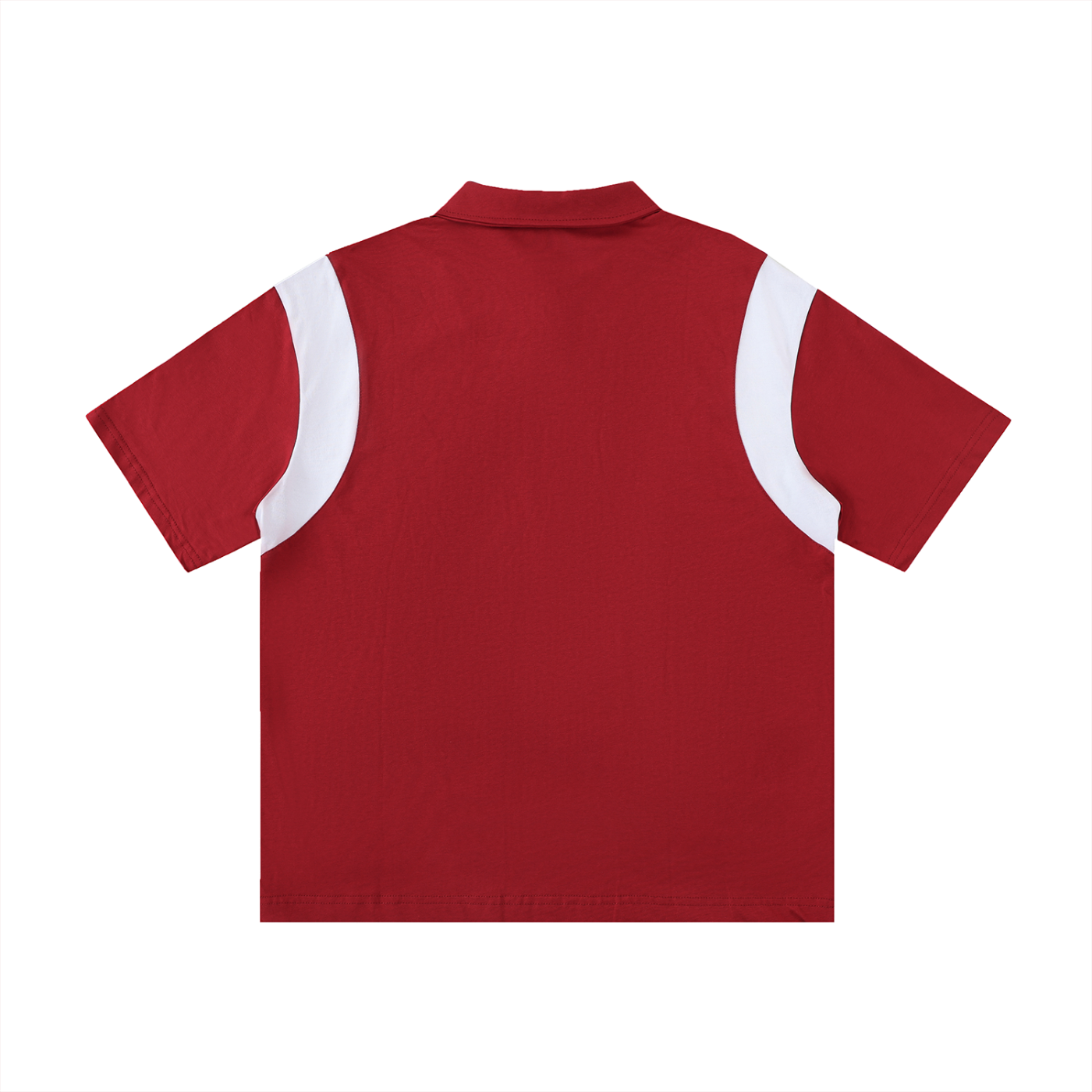 Contrast Panel Cotton Polo Shirt - Gorilian