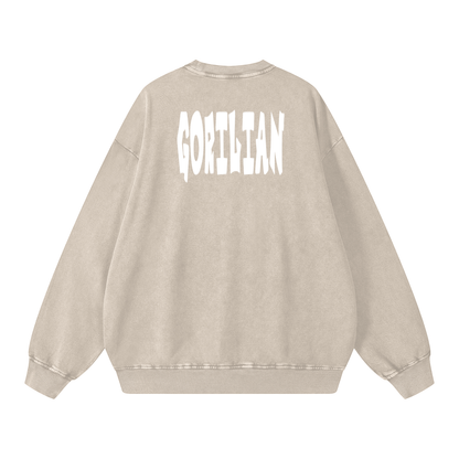 Snow Washed Oversized Sweatshirt - Gorilian