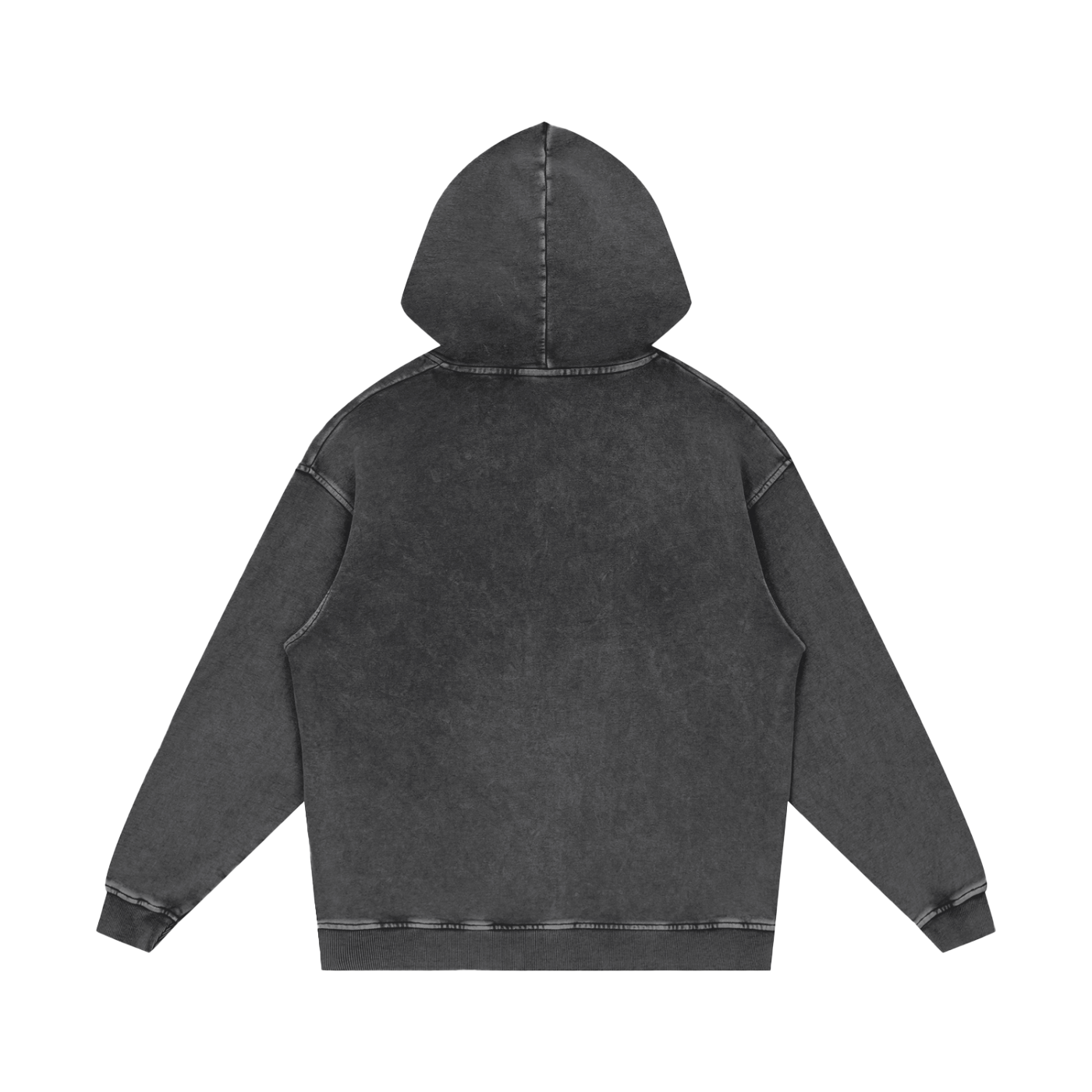 Snow Washed Loose Cotton Hoodie - Gorilian
