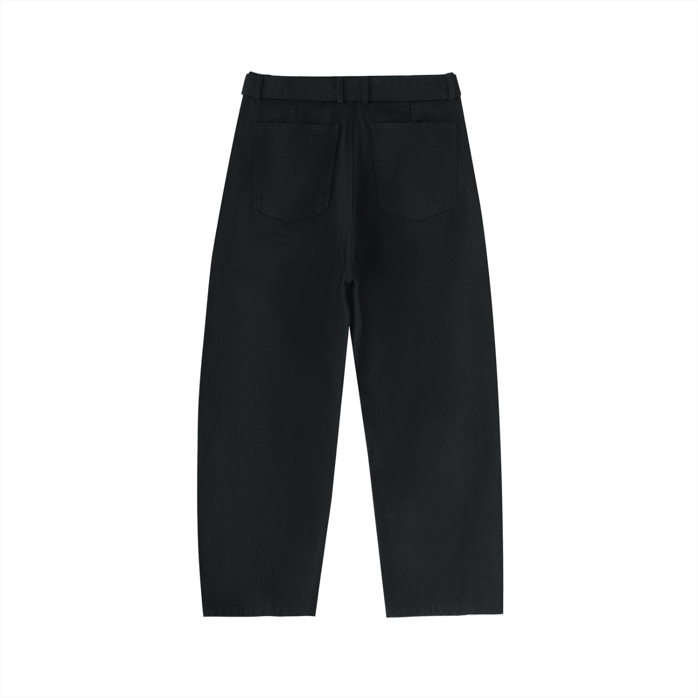 Twisted-Seam Belted Curved-Blade Pants - Gorilian