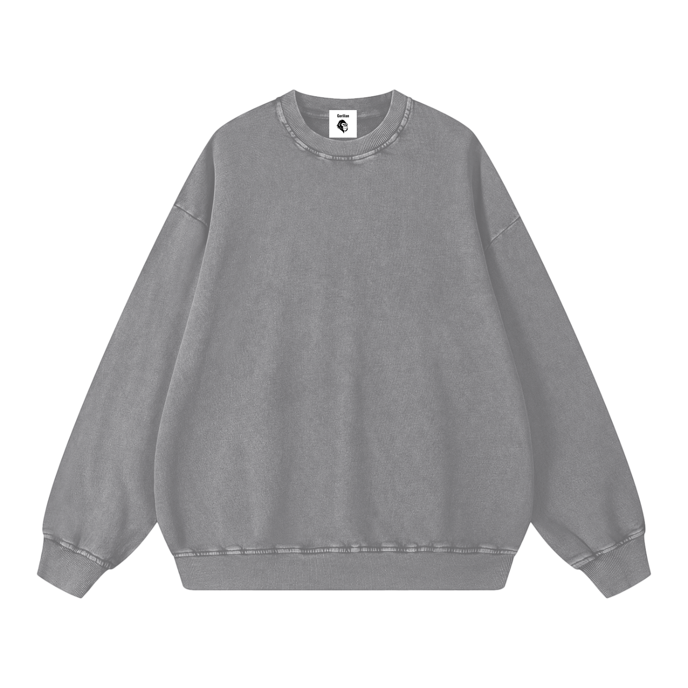 Snow Washed Oversized Sweatshirt - Gorilian