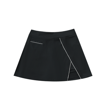High-Waist Pocketed A-Line Skirt - Gorilian