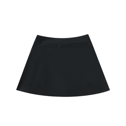 High-Waist Pocketed A-Line Skirt - Gorilian