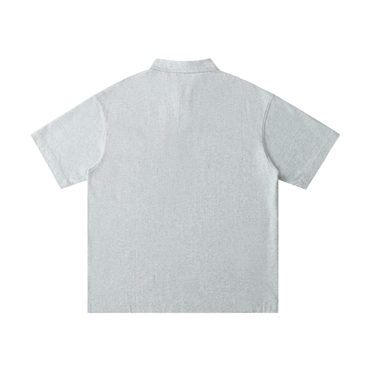 Loose Cotton Short-Sleeve Polo Shirt - Gorilian