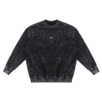 Snow Washed Hand-Frayed Sweatshirt - Gorilian