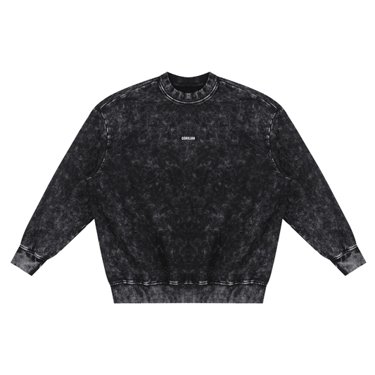 Snow Washed Hand-Frayed Sweatshirt - Gorilian