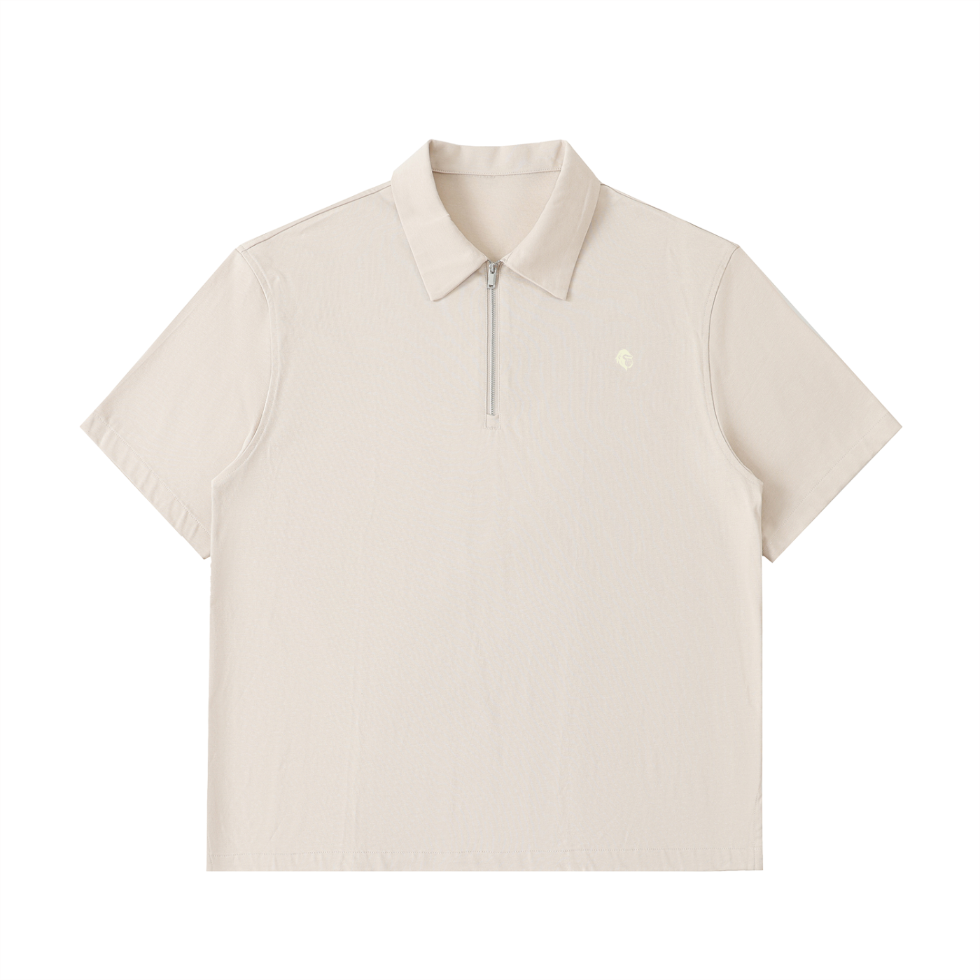Half-Zip Cotton Polo Shirt - Gorilian