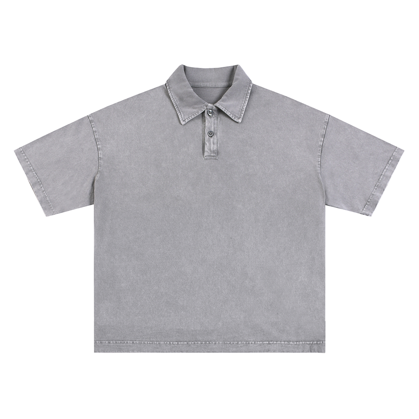 Heavyweight Snow-Washed Polo T-Shirt - Gorilian