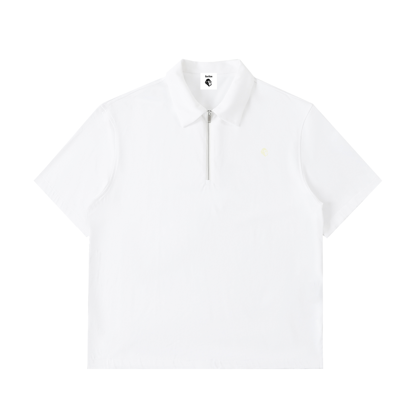 Half-Zip Cotton Polo Shirt - Gorilian