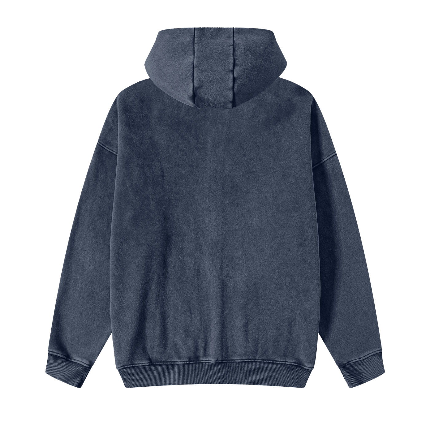 Snow Washed Zip-Through Fleece Hoodie - Gorilian