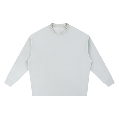 Knitted Round Neck Oversize Sweatshirt - Gorilian