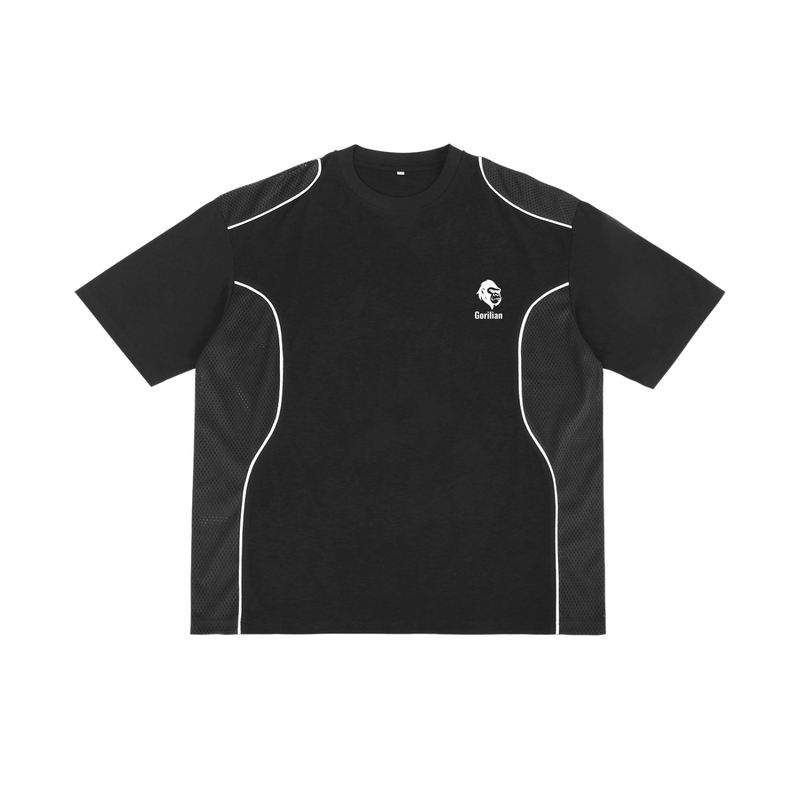 Contrast Piped Panel T-Shirt - Gorilian