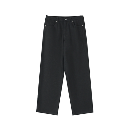 Heavyweight Cotton Straight-Leg Pants - Gorilian