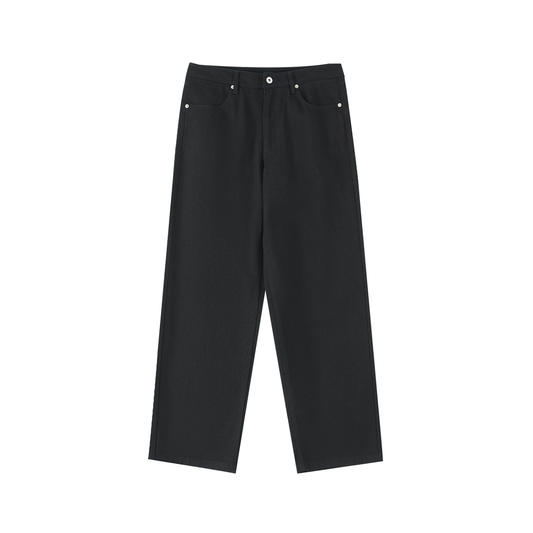 Heavyweight Cotton Straight-Leg Pants - Gorilian
