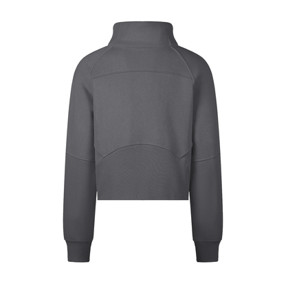 Cropped Half-Zip Sweatshirt - Gorilian