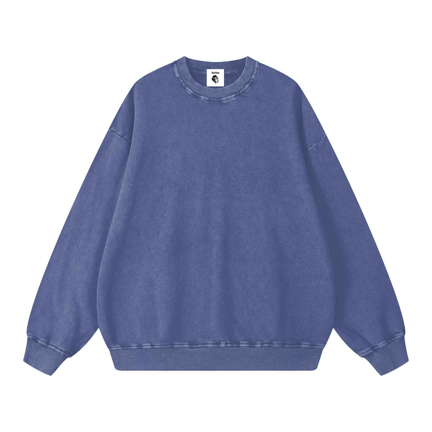 Snow Washed Oversized Sweatshirt - Gorilian