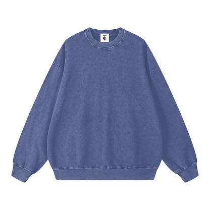 Snow Washed Oversized Sweatshirt - Gorilian