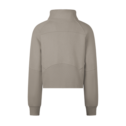 Cropped Half-Zip Sweatshirt - Gorilian