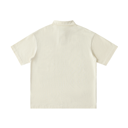 Loose Cotton Short-Sleeve Polo Shirt - Gorilian