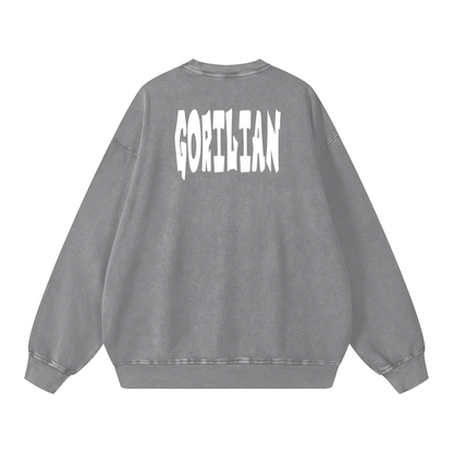 Snow Washed Oversized Sweatshirt - Gorilian