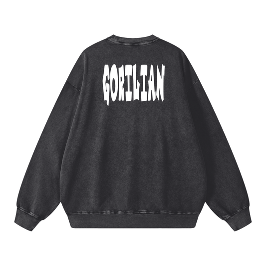 Snow Washed Oversized Sweatshirt - Gorilian
