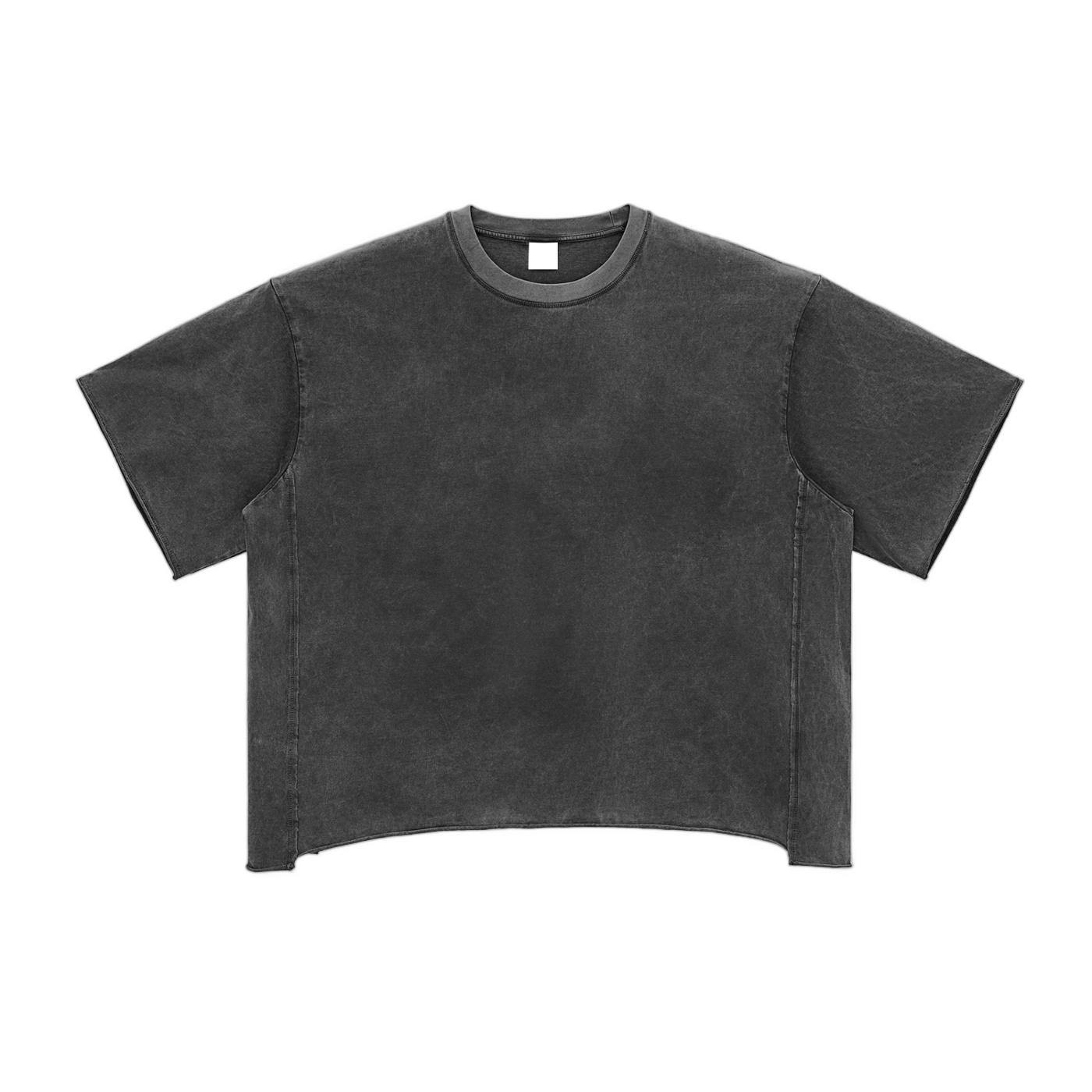 Raw Edge Snow Washed Boxy T-Shirt - Gorilian