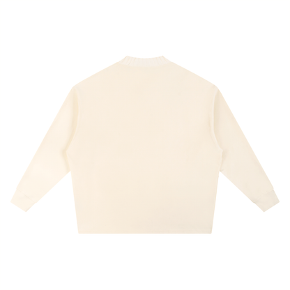 Knitted Round Neck Oversize Sweatshirt - Gorilian