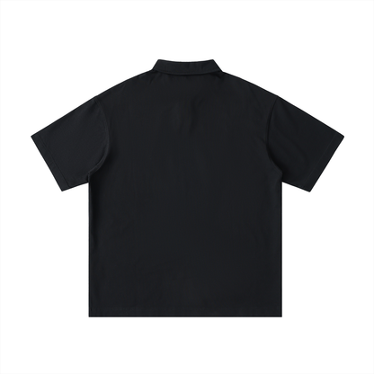 Loose Cotton Short-Sleeve Polo Shirt - Gorilian