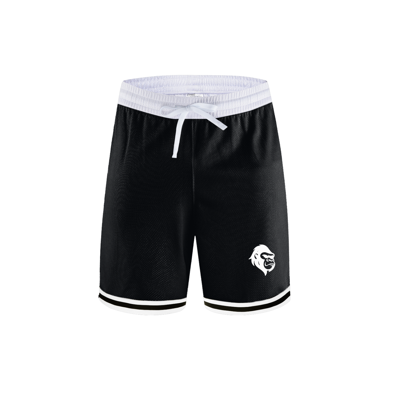 Classic Stripe Trim Basketball Shorts - Gorilian
