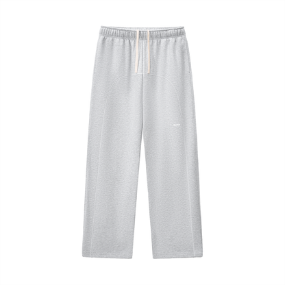 Contrast-Stitched Fleece Sweatpants - Gorilian