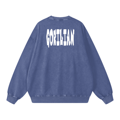 Snow Washed Oversized Sweatshirt - Gorilian