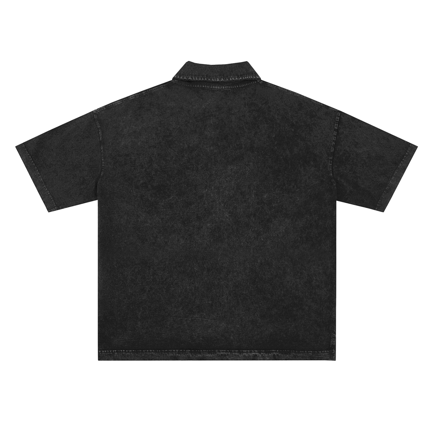 Heavyweight Snow-Washed Polo T-Shirt - Gorilian