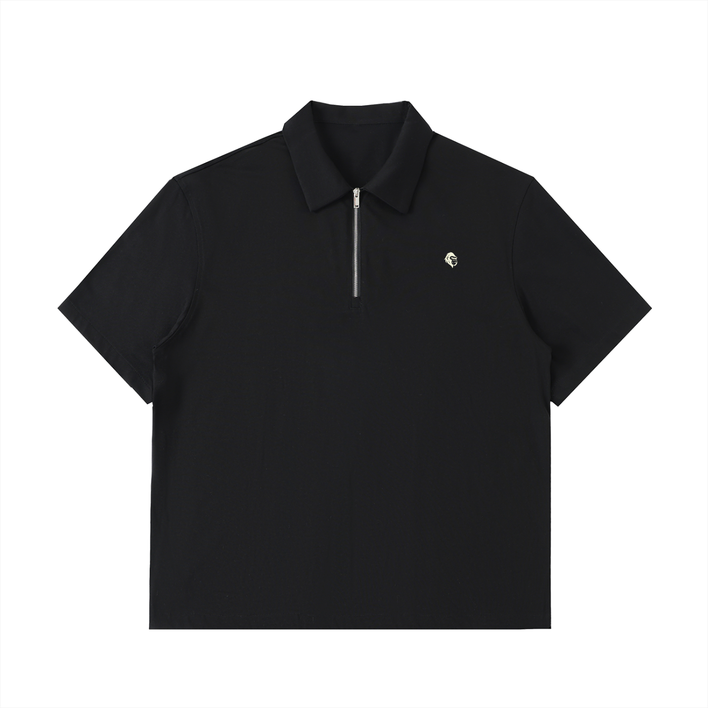 Half-Zip Cotton Polo Shirt - Gorilian