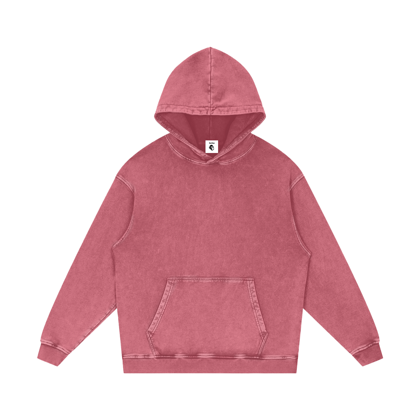 Snow Washed Loose Cotton Hoodie - Gorilian