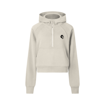 Cropped Half-Zip Hoodie - Gorilian