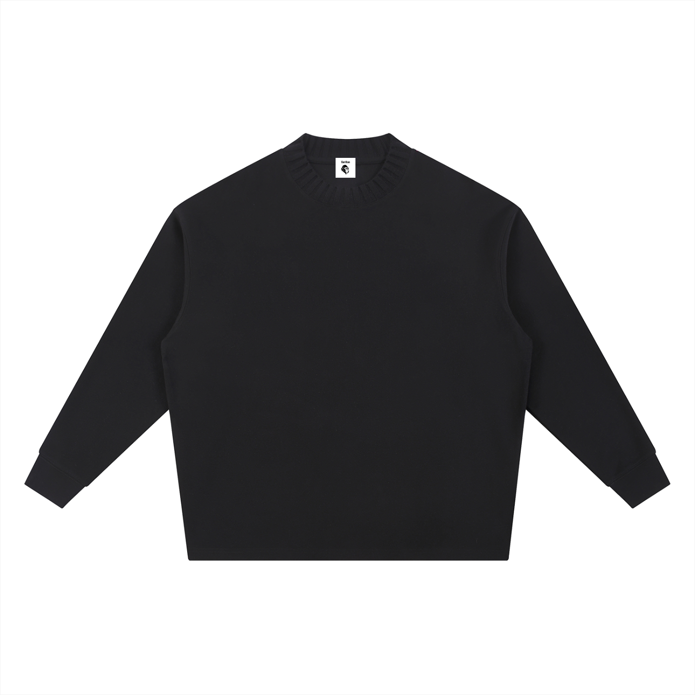 Knitted Round Neck Oversize Sweatshirt - Gorilian