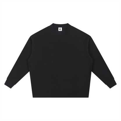 Knitted Round Neck Oversize Sweatshirt - Gorilian