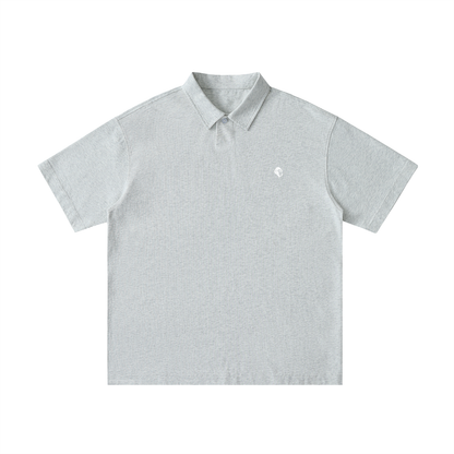 Loose Cotton Short-Sleeve Polo Shirt - Gorilian