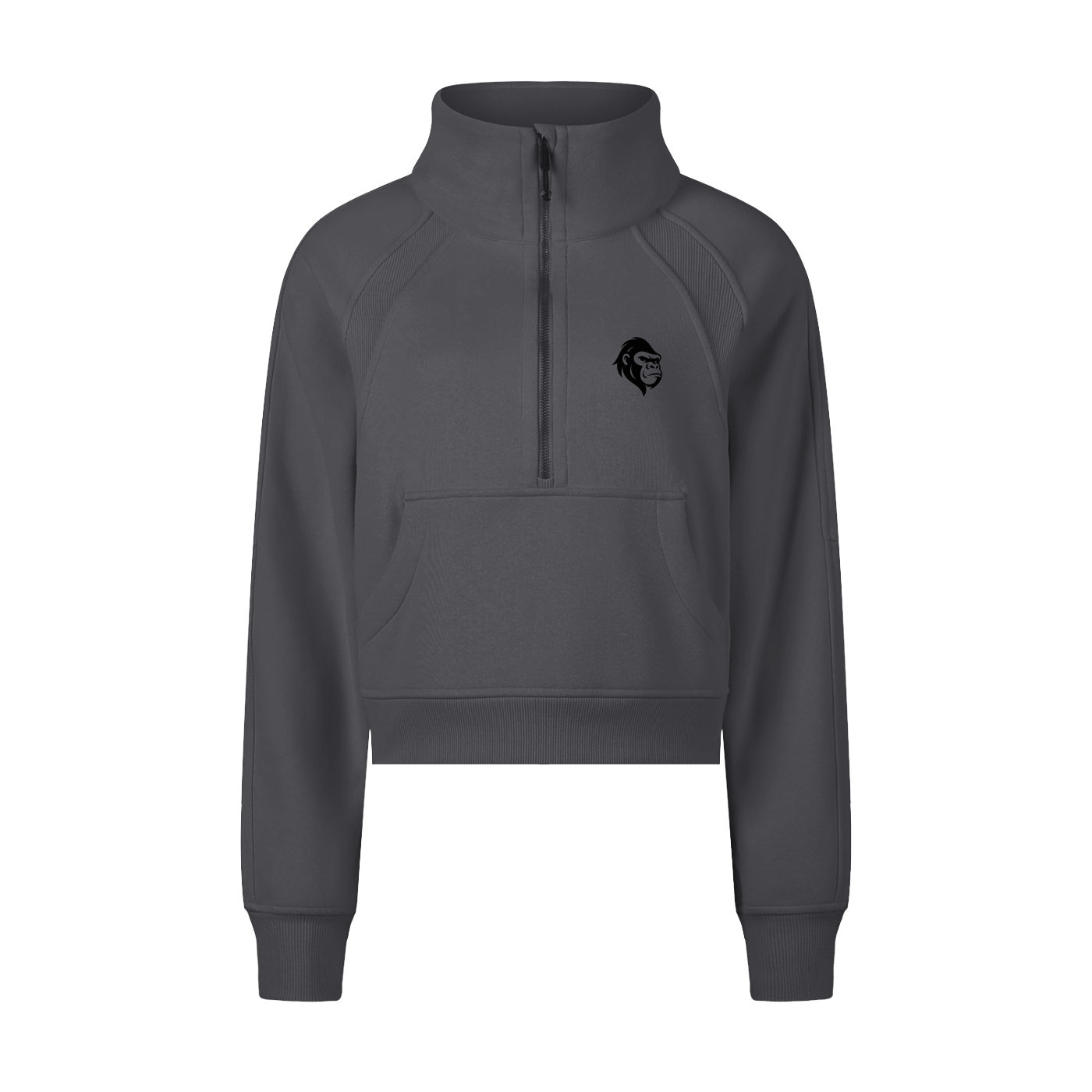 Cropped Half-Zip Sweatshirt - Gorilian