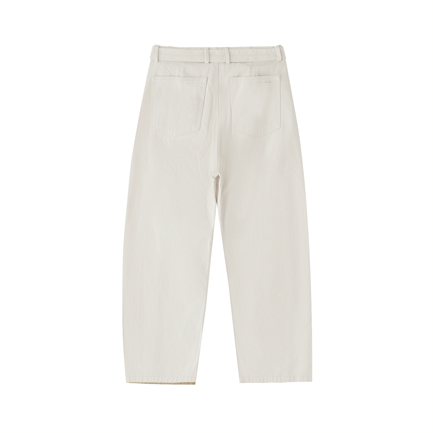 Twisted-Seam Belted Curved-Blade Pants - Gorilian