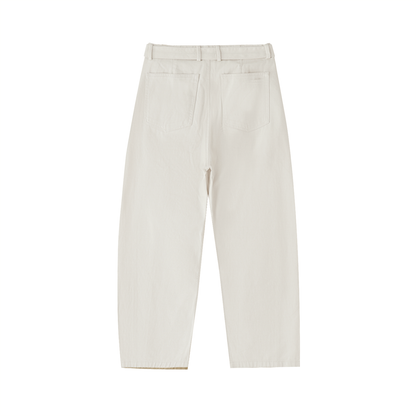 Twisted-Seam Belted Curved-Blade Pants - Gorilian