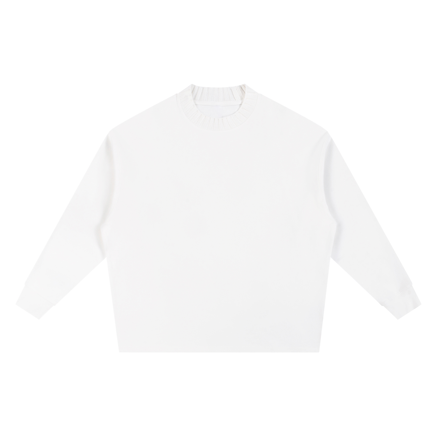 Knitted Round Neck Oversize Sweatshirt - Gorilian